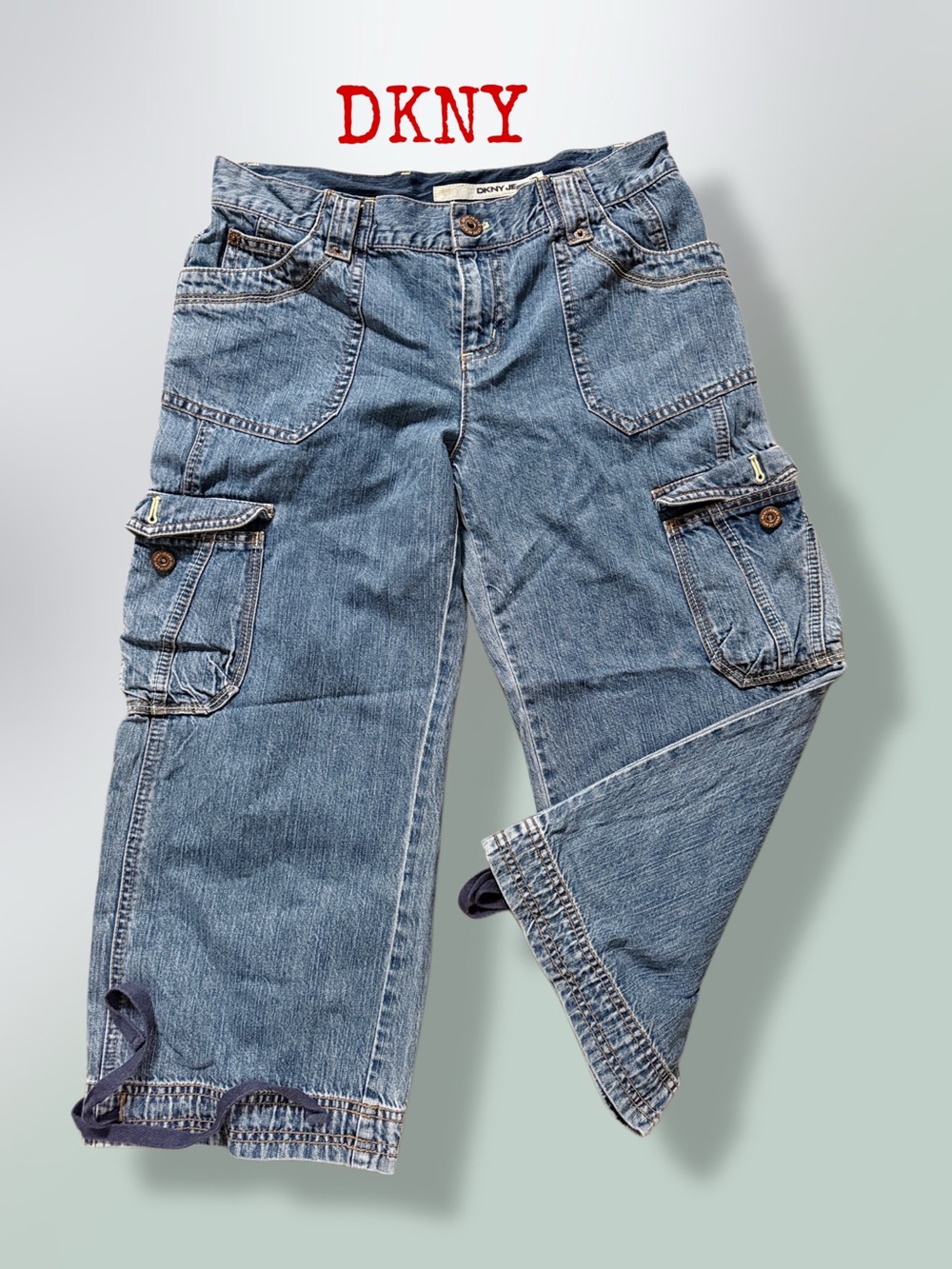 DKNY
Women's Blue Cargo Cropped Jeans